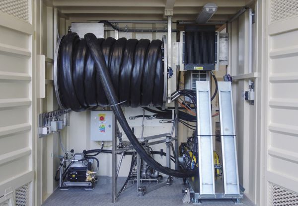 KOKS Robotics Sakal hydraulic power pack robot hazardous waste cleaning